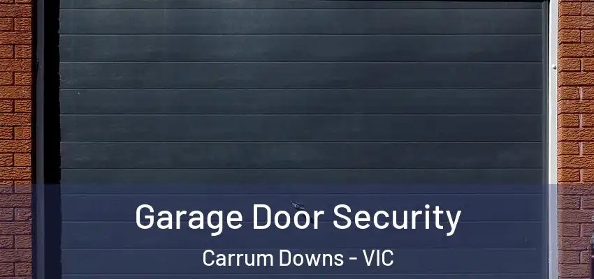 Garage Door Security Carrum Downs - VIC