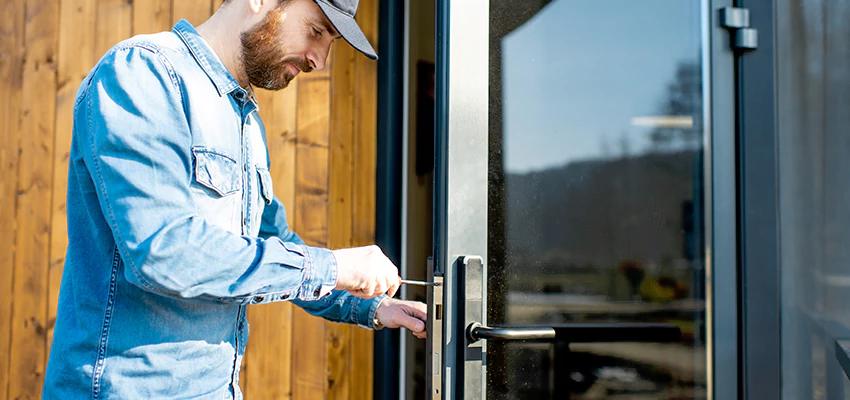 Frameless Glass Storefront Door Locks Replacement in Noble Park, VIC
